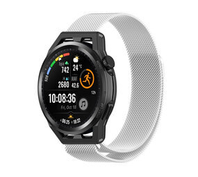 Strap-it® Huawei Watch GT Milanese band (zilver)