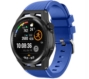 Strap-it® Huawei Watch GT siliconen bandje (blauw)