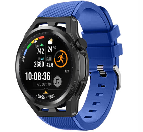 Strap-it® Strap-it Huawei Watch GT siliconen bandje (blauw)