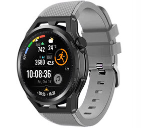 Strap-it® Huawei Watch GT siliconen bandje (grijs)