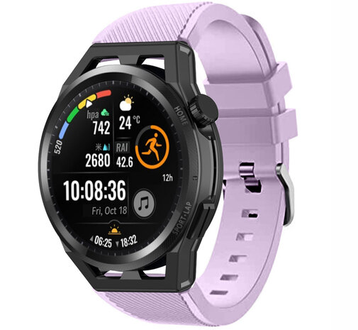 Strap-it® Strap-it Huawei Watch GT siliconen bandje (lila)