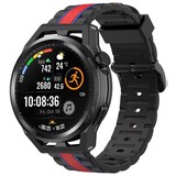Strap-it® Huawei Watch GT Special Edition band (zwart/rood)