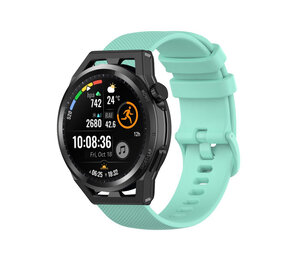 Strap-it® Huawei Watch GT luxe siliconen bandje (aqua)