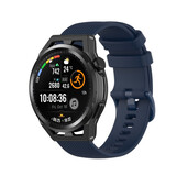 Strap-it® Huawei Watch GT luxe siliconen bandje (donkerblauw)