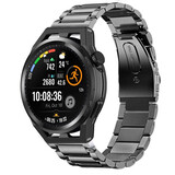 Strap-it® Huawei Watch GT titanium bandje (grafiet)