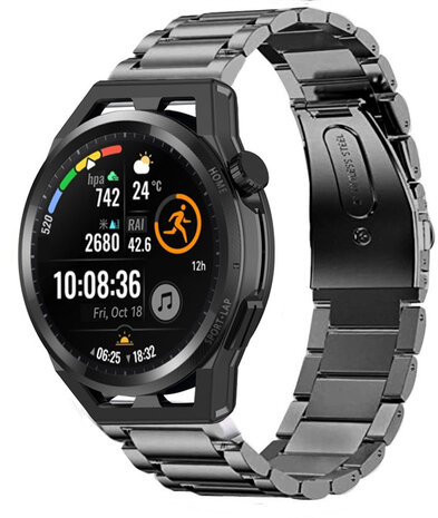 Strap-it® Strap-it Huawei Watch GT titanium bandje (grafiet)