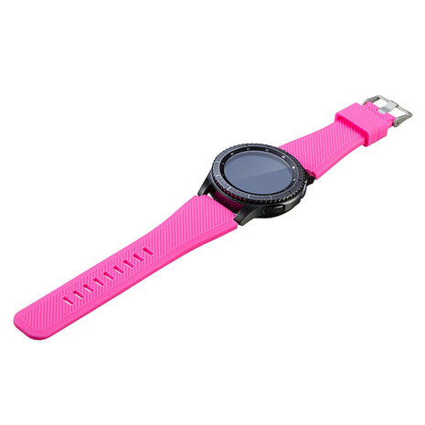 Strap-it® Strap-it Huawei Watch GT 2 siliconen bandje (knalroze)