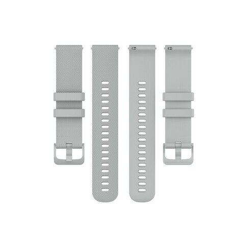 Strap-it® Strap-it Huawei Watch GT 2 Luxe Siliconen bandje (grijs)