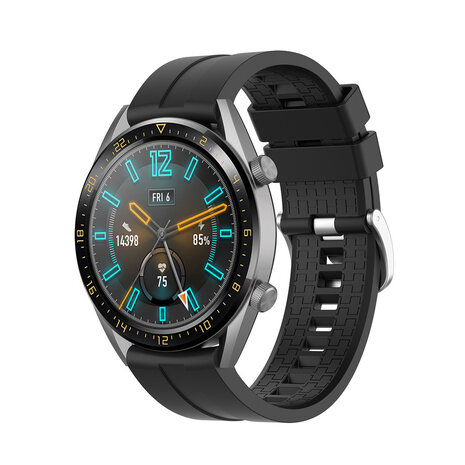 Strap-it® Strap-it Huawei Watch GT 2 extreme silicone band (zwart)