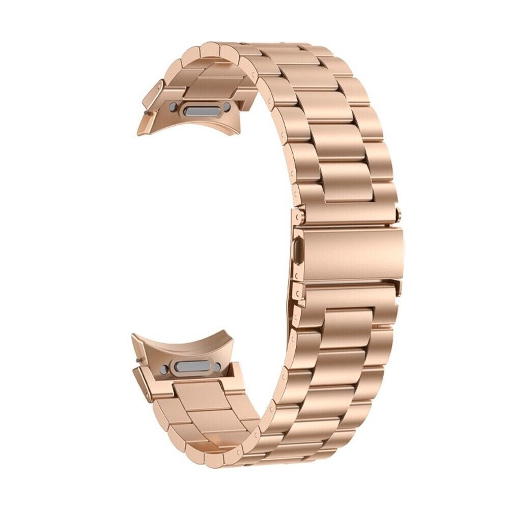 Strap-it® Strap-it Samsung Galaxy Watch 6 44mm 'One push' stalen band (rosé goud) Strap-it® Strap-it Samsung Galaxy Watch 6 44mm 'One push' stalen band (rosé goud)