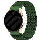 Strap-it® Strap-it Samsung Galaxy Watch 4 44mm 'One push' Milanese band (groen)
