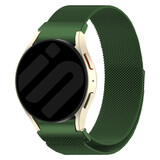 Strap-it® Samsung Galaxy Watch 5 Pro 'One push' Milanese band (groen)