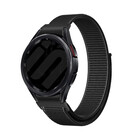 Strap-it® Strap-it Samsung Galaxy Watch 6 Classic 43mm 'One push' nylon band (zwart)