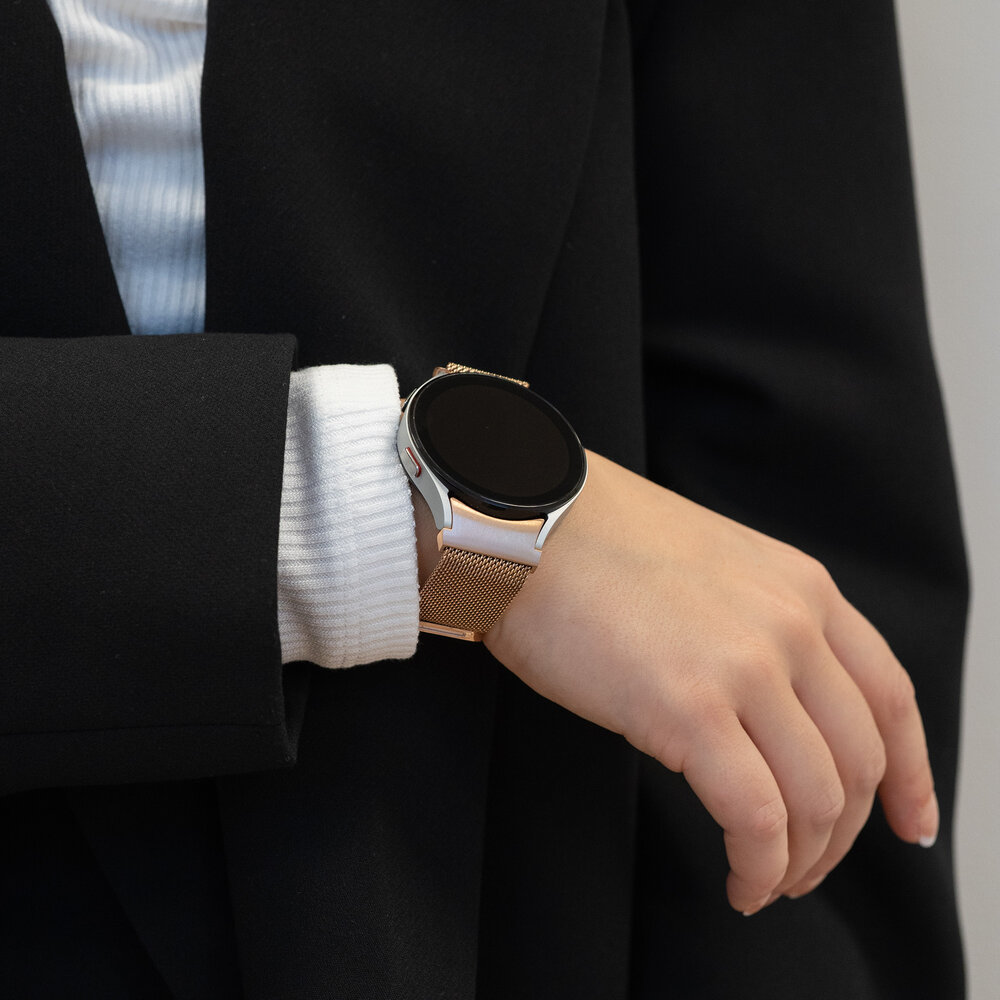 Bandz Bandz Samsung Galaxy Watch 5 - 40mm Milanese loop band (champagne)