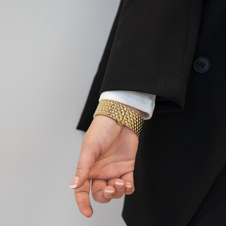 Bandz Bandz Apple Watch stalen band 'Dragon' (goud)