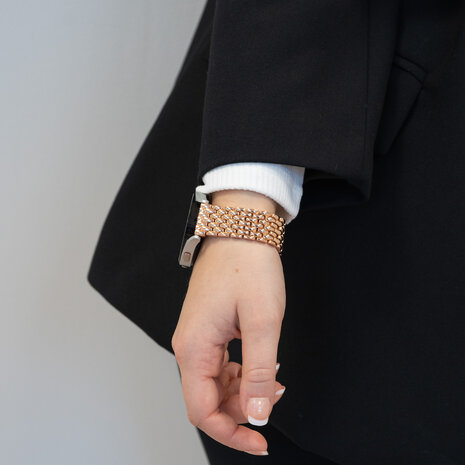 Bandz Bandz Xiaomi Amazfit Bip stalen band 'Dragon' (roségoud)