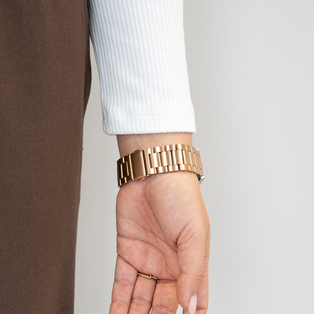 Bandz Bandz Polar Ignite 2 stalen band 'Classic' (roségoud)