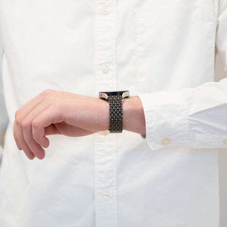 Bandz Bandz Polar Grit X stalen band 'Dragon' (zwart) Bandz Bandz Polar Grit X stalen band 'Dragon' (zwart)