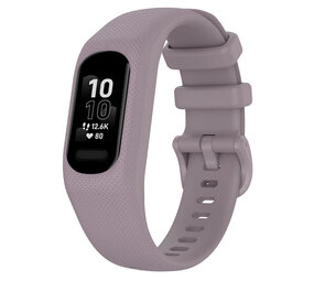 Strap-it® Garmin Vivosmart 5 siliconen bandje (lavendel)