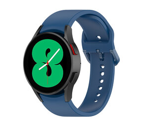 Strap-it® Samsung Galaxy Watch 4 - 40mm silicone band (donkerblauw)