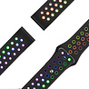 Bandz Bandz Amazfit GTS 4 sport band 'Deluxe' (zwart/rainbow) Bandz Bandz Amazfit GTS 4 sport band 'Deluxe' (zwart/rainbow)