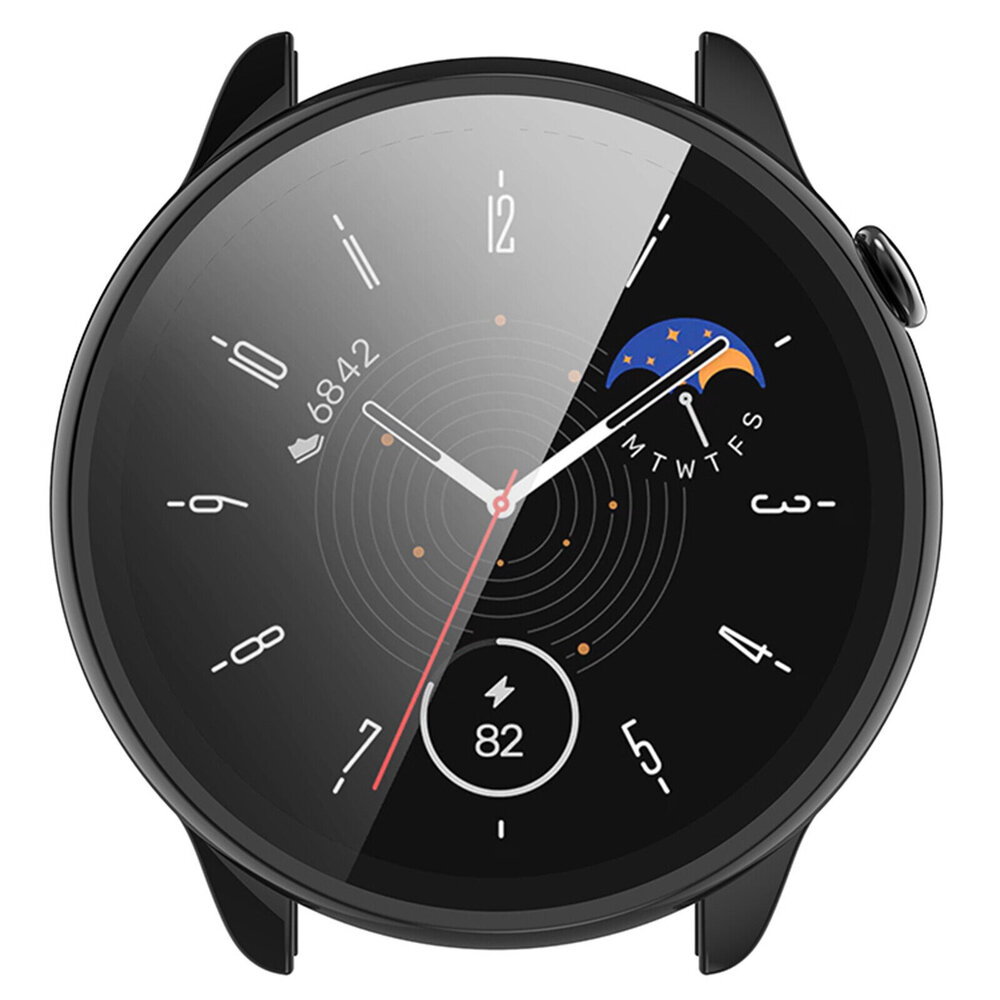 Strap-it® Strap-it Amazfit GTR Mini PC case met glas (zwart)