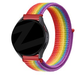 Bandz Bandz Amazfit Bip U (Pro) nylon loop band (regenboog) Bandz Bandz Amazfit Bip U (Pro) nylon loop band (regenboog)