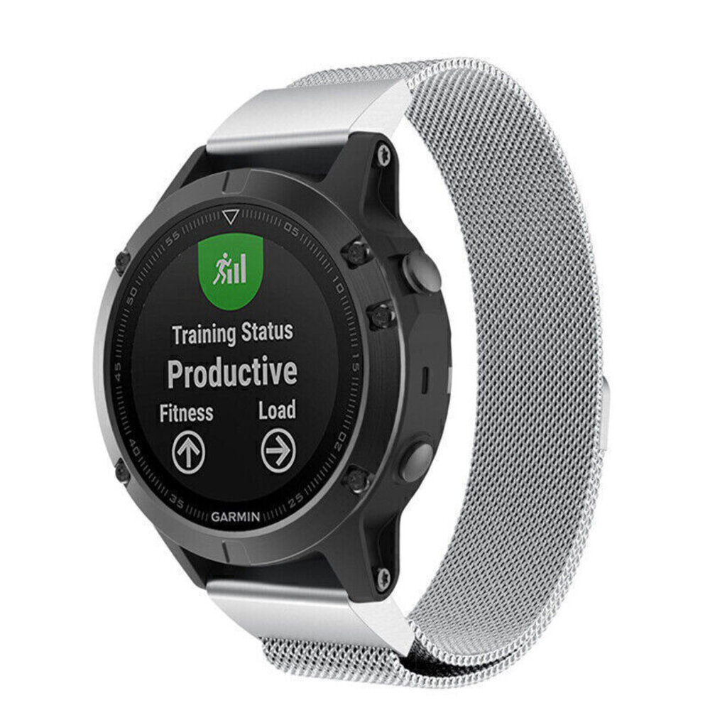 Strap-it® Strap-it Garmin Epix Pro (Gen 2) 51mm Milanese band (zilver)