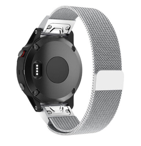 Strap-it® Strap-it Garmin Epix Pro (Gen 2) 51mm Milanese band (zilver)