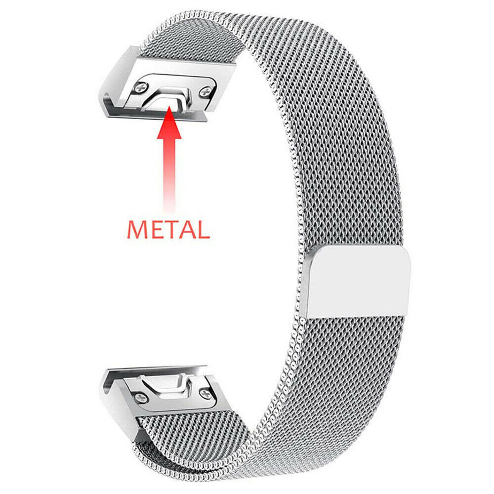 Strap-it® Strap-it Garmin Epix Pro (Gen 2) 51mm Milanese band (zilver)