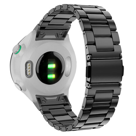 Bandz Bandz Garmin Epix Pro (Gen 2) 47mm stalen band 'Classic' (zwart)