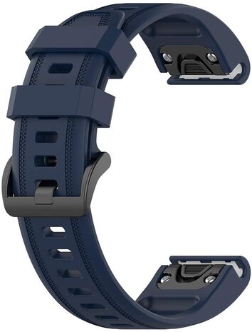 Strap-it® Strap-it Garmin Epix Pro (Gen 2) 42mm siliconen bandje (donkerblauw)
