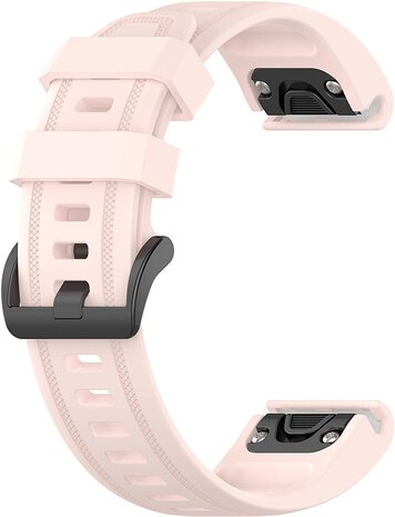 Strap-it® Strap-it Garmin Epix Pro (Gen 2) 42mm siliconen bandje (lichtroze)