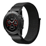 Strap-it® Garmin Epix Pro (Gen 2) 42mm nylon band (zwart)