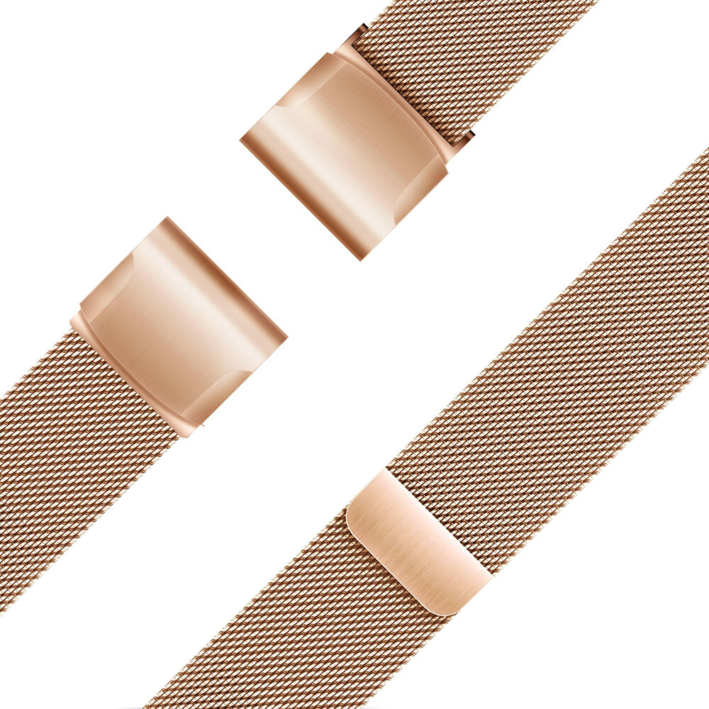 Bandz Bandz Garmin Epix Pro (Gen 2) 42mm Milanese loop band (rosé goud) Bandz Bandz Garmin Epix Pro (Gen 2) 42mm Milanese loop band (rosé goud)