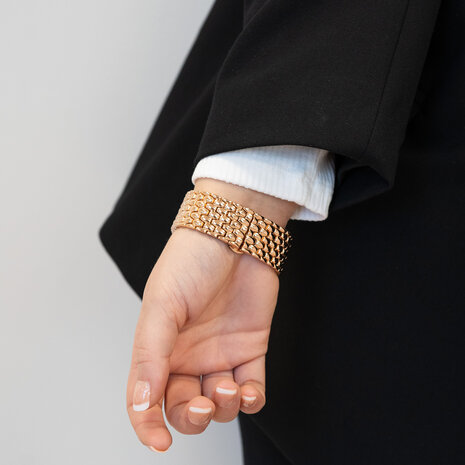 Bandz Bandz Apple Watch stalen band 'Dragon' (roségoud)