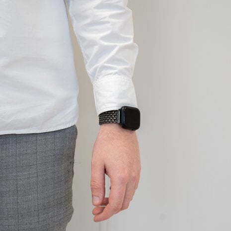 Bandz Bandz Apple Watch stalen band 'Dragon' (zwart)