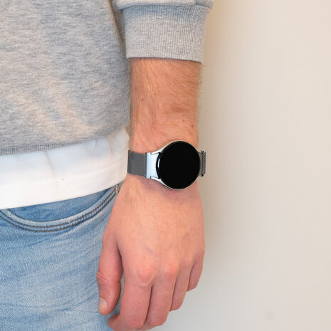 Bandz Bandz Samsung Galaxy Watch 5 Pro Milanese loop band (grijs)