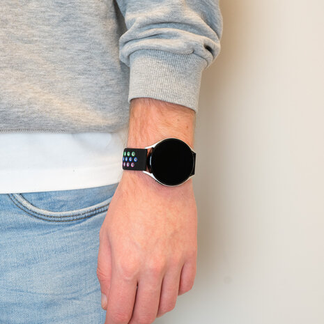 Bandz Bandz Polar Ignite sport band 'Deluxe' (zwart/rainbow)