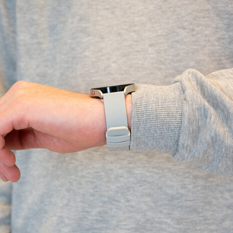 Bandz Bandz Samsung Galaxy Watch Active siliconen band 'Deluxe' (grijs)