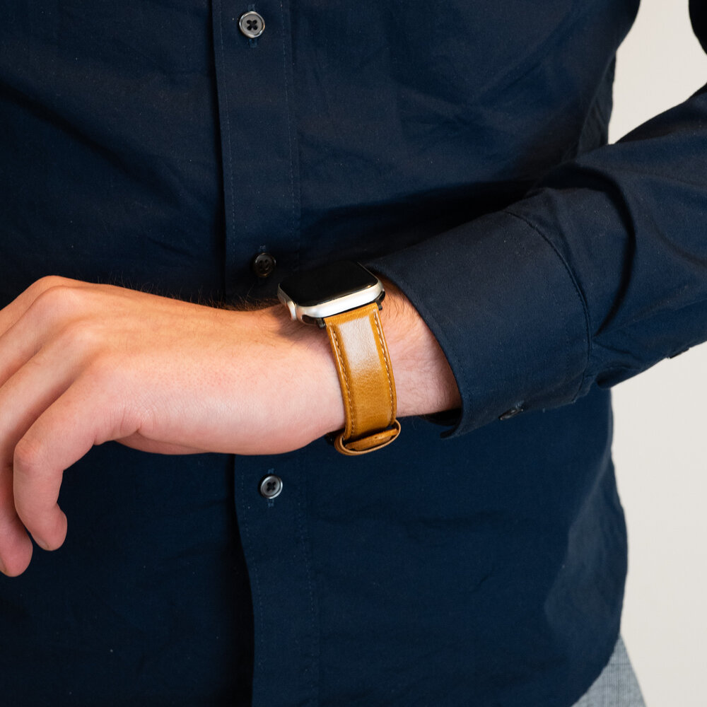 Bandz Bandz Apple Watch genuine leren band (bruin) Bandz Bandz Apple Watch genuine leren band (bruin)