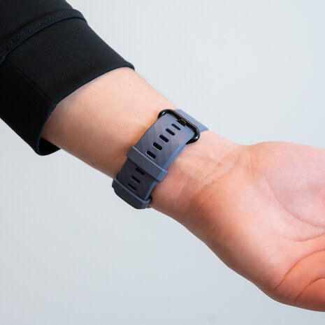 Bandz Bandz Fitbit Charge 3 siliconen band 'Classic' (grijsblauw)