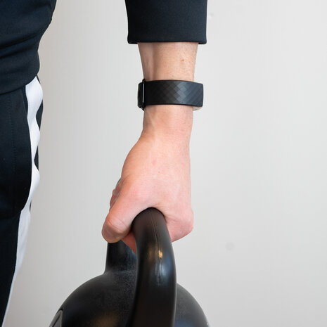 Bandz Bandz Fitbit Charge 3 siliconen band 'Classic' (zwart)