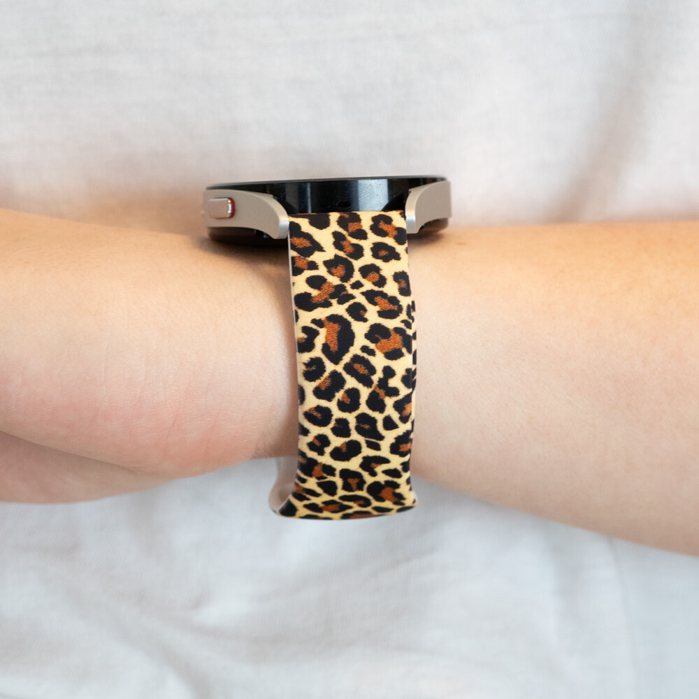 Bandz Bandz Xiaomi Amazfit Bip siliconen band 'Leopard'