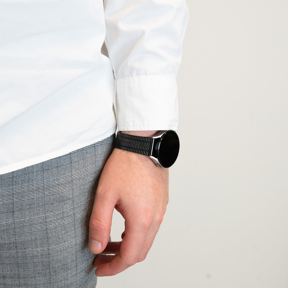 Bandz Bandz Polar Ignite verstelbare stalen band (zwart)