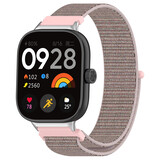 Strap-it® Redmi Watch 4 nylon band (pink sand)