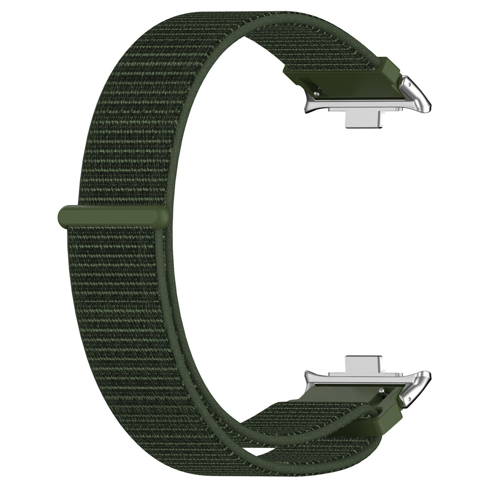 Strap-it® Strap-it Redmi Watch 4 nylon band (legergroen)