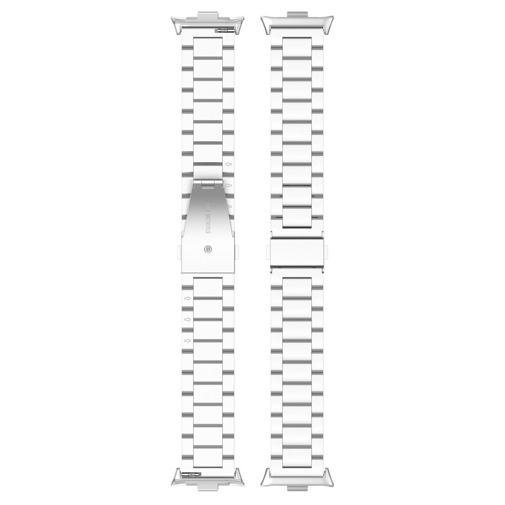 Strap-it® Strap-it Redmi Watch 4 stalen band (zilver) Strap-it® Strap-it Redmi Watch 4 stalen band (zilver)