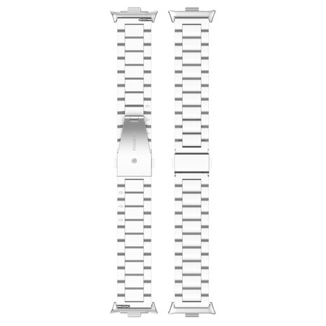 Strap-it® Strap-it Redmi Watch 4 stalen band (zilver) Strap-it® Strap-it Redmi Watch 4 stalen band (zilver)