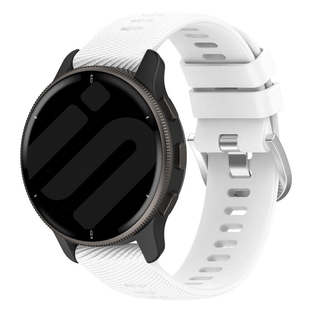 Strap-it® Strap-it Garmin Vivoactive 4 siliconen bandje (wit)